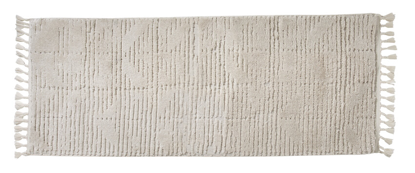 Marmaris - Maskinvävd matta, 80x200 cm - Vit