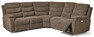 Lazy - Hörnsoffa, el-recliner - Beige