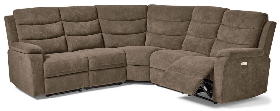 Lazy - Hörnsoffa, el-recliner - Beige