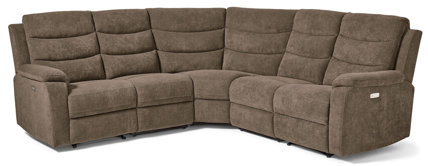 Lazy - Hörnsoffa, el-recliner - Beige