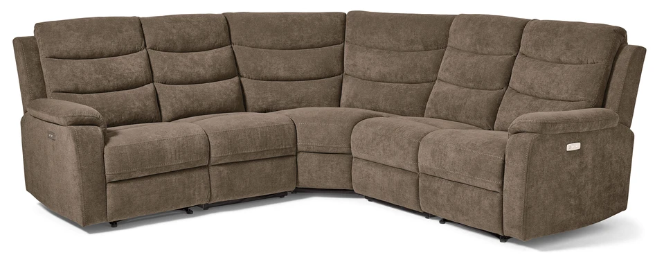 Lazy - Hörnsoffa, el-recliner - Beige