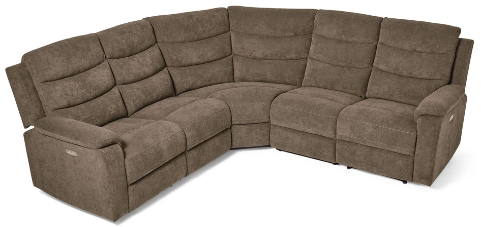 Lazy - Hörnsoffa, el-recliner - Beige