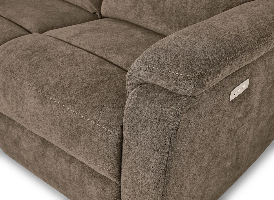Lazy - Hörnsoffa, el-recliner - Beige