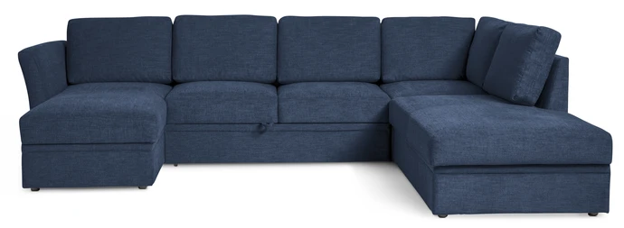 Öland, Bäddsoffa med schäslong vänster och divan höger