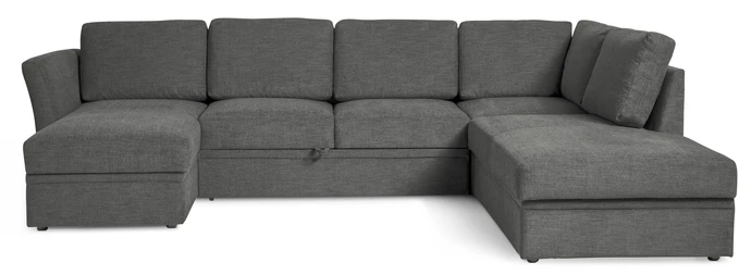 Öland, Bäddsoffa med schäslong vänster och divan höger