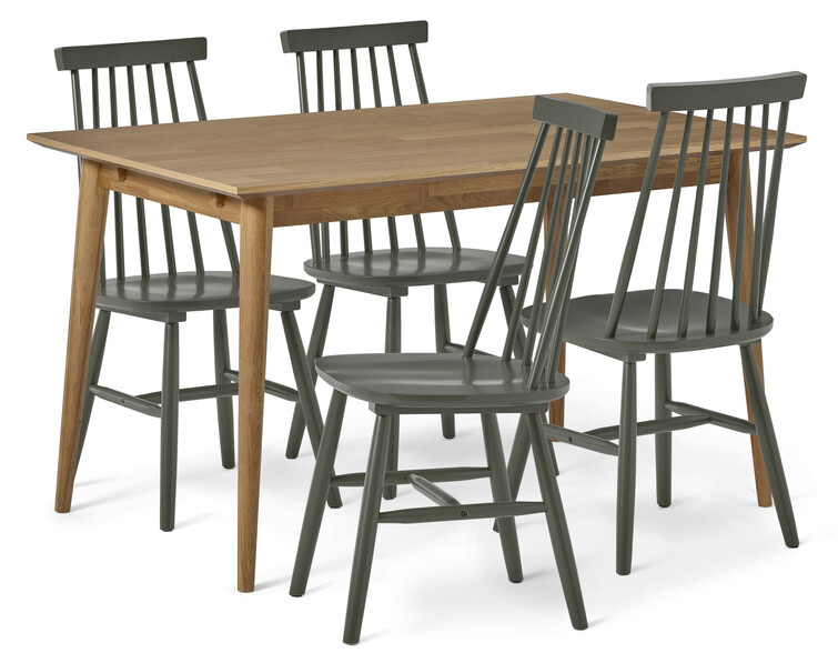 Harry - Matgrupp med 4 stolar Einar - Beige