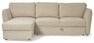 Öland - Bäddsoffa med schäslong vänster - Beige