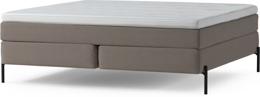 Delux Sense - Kontinentalsäng, dubbelsäng med bäddmadrass och sängben