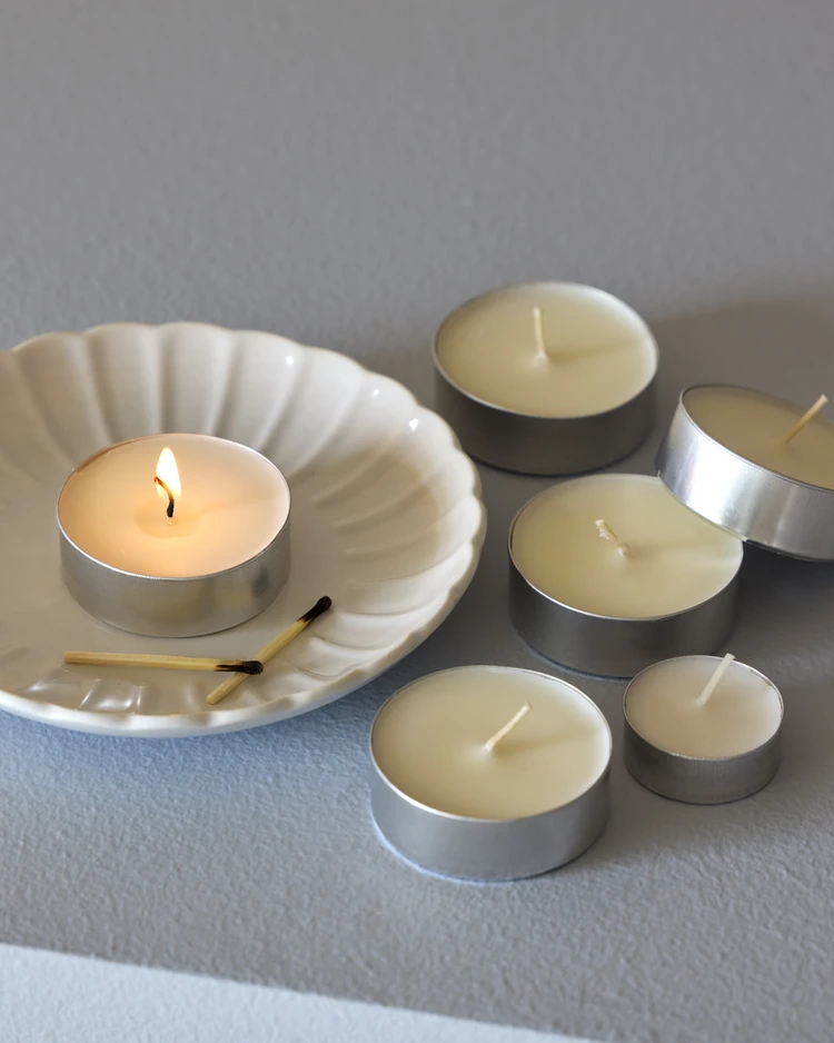 Glimra - Värmeljus, 12-pack, H 2 Ø 5,6 cm, MAXI, brinntid 10 h - inspiration