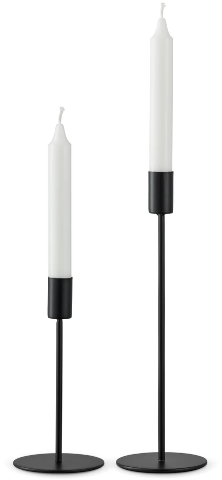 Uno - Ljusstake, H 28,5 Ø 8,5 cm - Svart