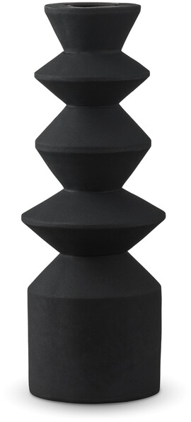 Link - Ljusstake, H 21,2 Ø 8,2 cm - Svart