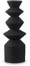 Link - Ljusstake, H 21,2 Ø 8,2 cm - Svart