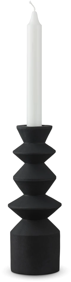 Link - Ljusstake, H 21,2 Ø 8,2 cm - Svart