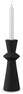 Link - Ljusstake, H 24,5 Ø 8,2 cm - Svart