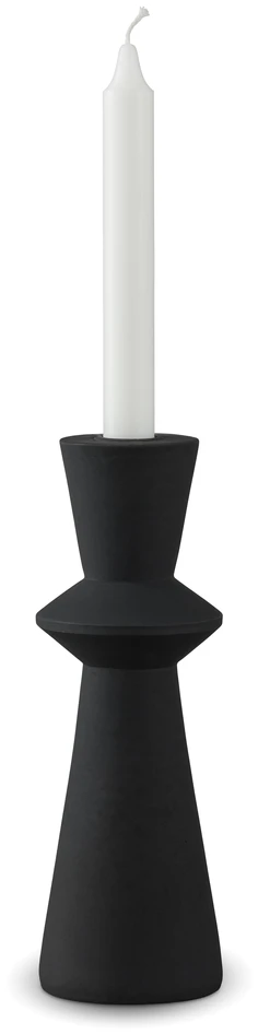 Link - Ljusstake, H 24,5 Ø 8,2 cm - Svart