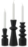 Link - Ljusstake, H 21,2 Ø 8,2 cm - Svart