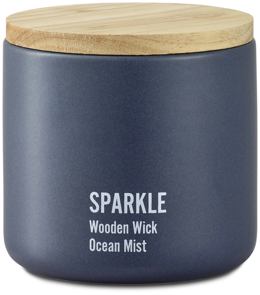 Sparkle - Doftljus, Ocean Mist, brinntid 40 h, 290 gr - Blå