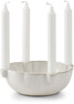Isa - Ljusstake, H 7 Ø 22 cm - Vit