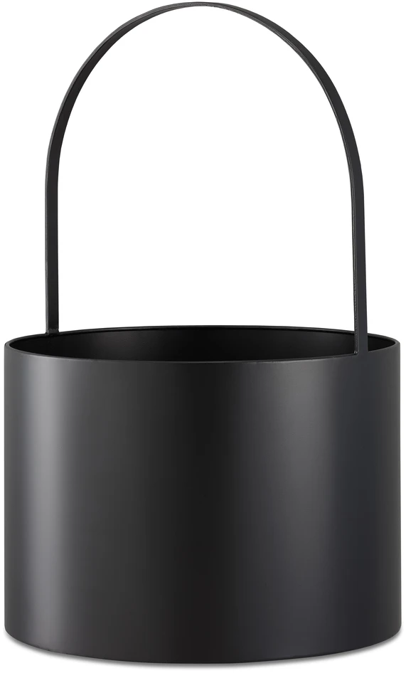 Wilgot - Vedkorg, H 45 Ø 35 cm - Svart