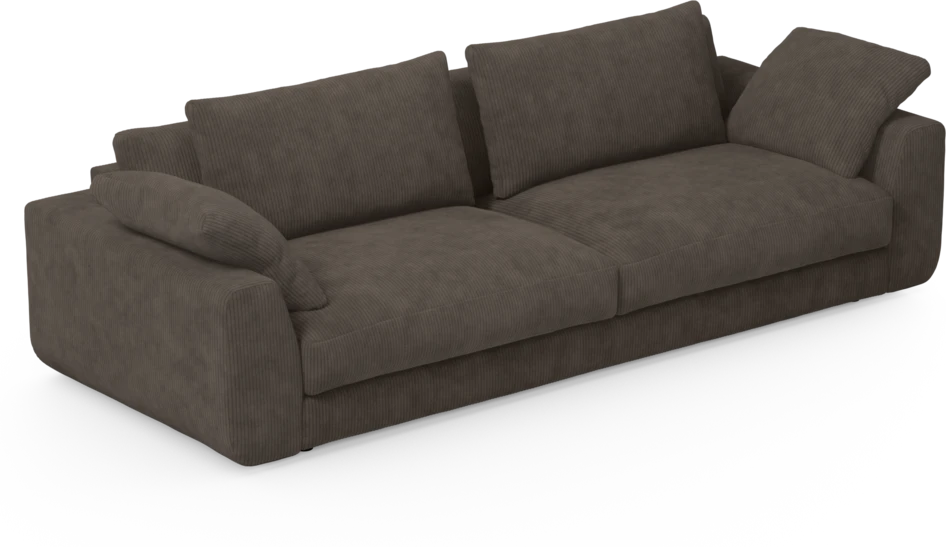 Amie - 4-sits soffa - Brun
