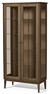 Ekerö - Vitrinskåp, 92x43x195,5 cm - Brun