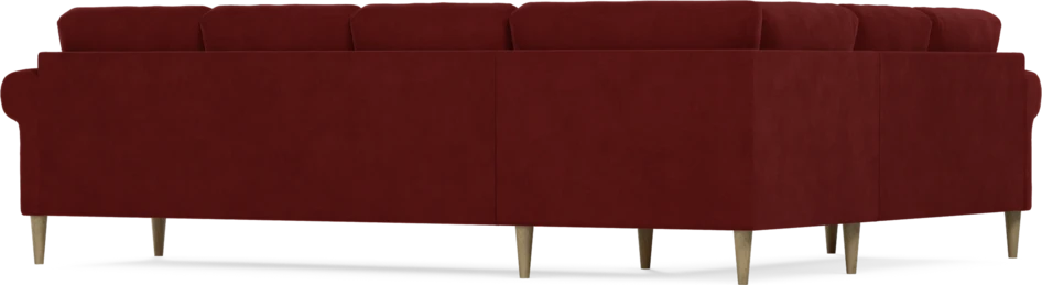 Eden - Hörnsoffa, 2+3-sits - Röd