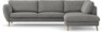 Madison Lux - 3-sits soffa med divan höger - Grå