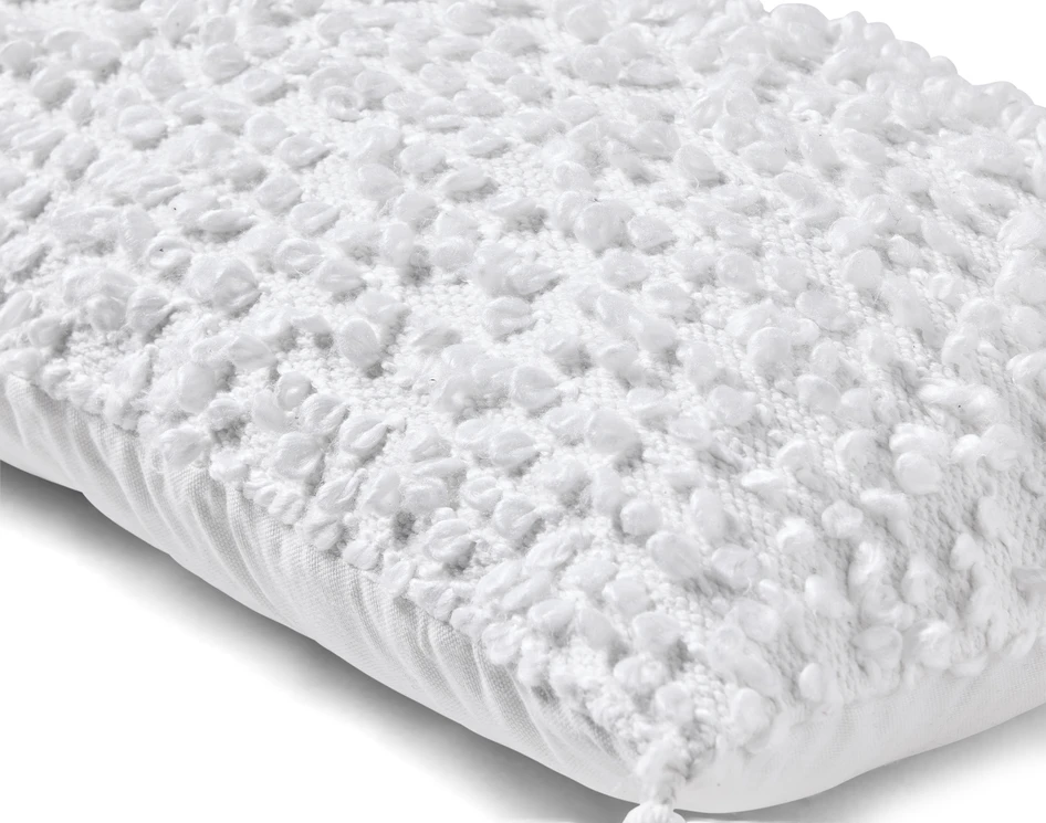 Frosty - Prydnadskudde, 30x50 cm - Vit