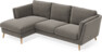 Madison Lux - 2-sits soffa med schäslong vänster - Grå