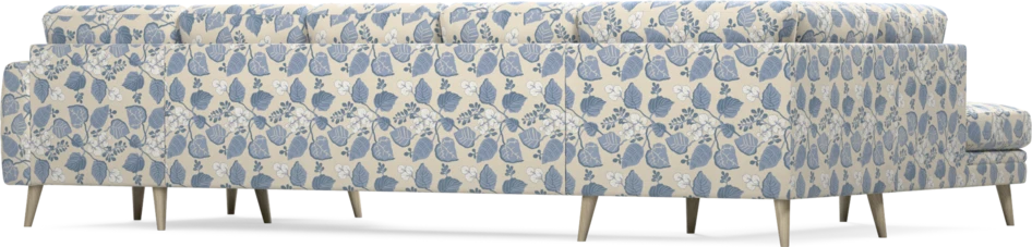 Eden - 3-sits soffa med divan vänster och schäslong höger - Flerfärgad