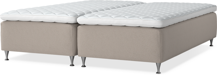 Delux Dream - Ramsäng, dubbelsäng med bäddmadrass - Beige