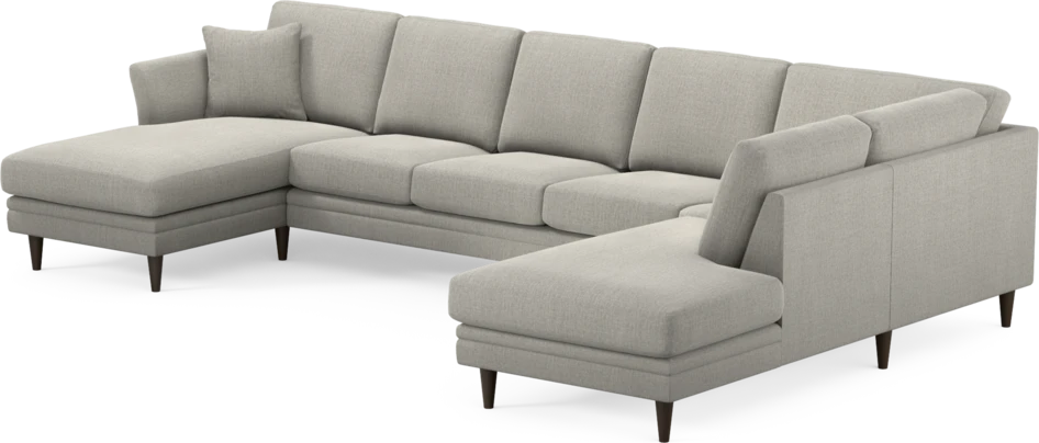 Eden - 3-sits soffa med schäslong vänster och divan höger - Grå