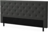 Delux Pikerad Låg - Sänggavel, 90-210 cm - Grå