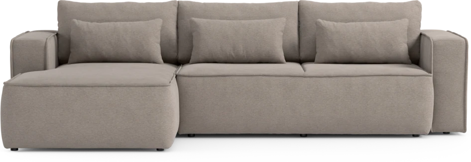 Ide - Bäddsoffa 3-sits med schäslong vänster - Beige