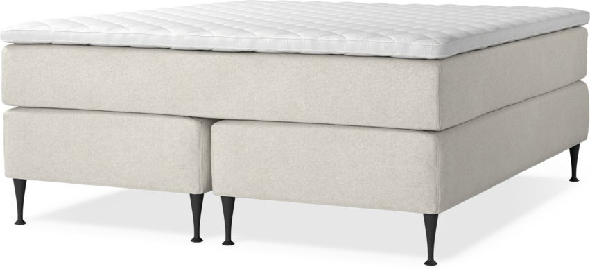Delux Exclusive - Kontinentalsäng, dubbelsäng med bäddmadrass - Beige