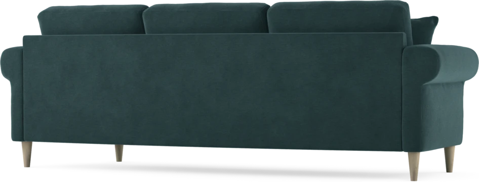 Eden - 3-sits soffa svängd - Blå
