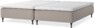 Delux Sense - Ramsäng, dubbelsäng med bäddmadrass - Beige