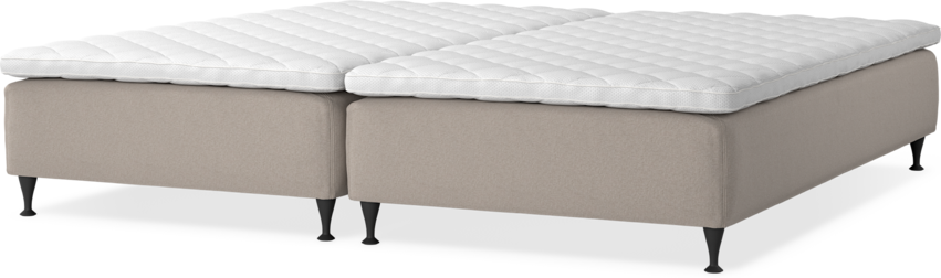 Delux Sense - Ramsäng, dubbelsäng med bäddmadrass - Beige