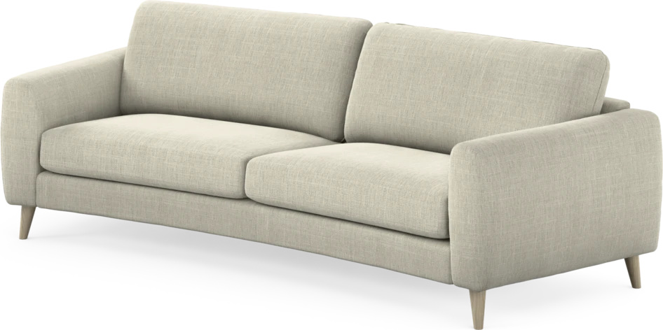 Bridge - 3-sits soffa svängd - Beige