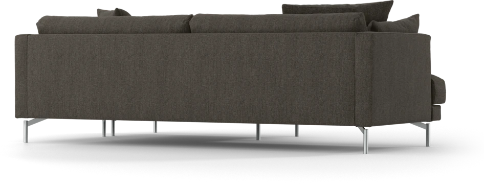 Harper - 4-sits med schäslong XL höger - Brun