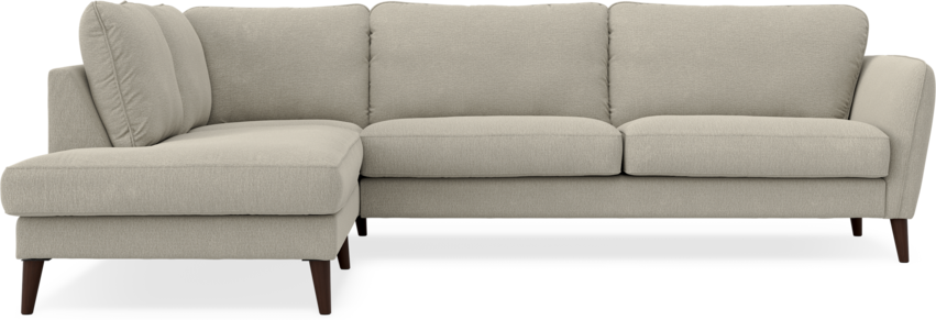 Bridge - 3-sits soffa med divan vänster - Brun