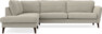 Bridge - 3-sits soffa med divan vänster - Brun
