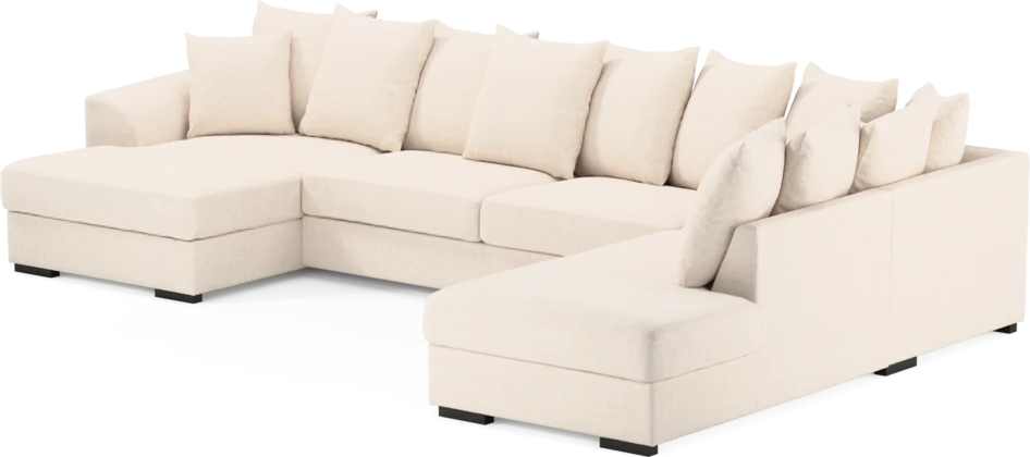 Town - 3-sits soffa med divan höger och schäslong vänster - Vit