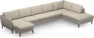 County - 4-sits soffa med schäslong vänster och divan höger - Beige