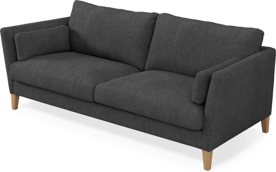 Winston - 3-sits soffa - Svart