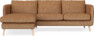 Madison Lux - 2-sits soffa med schäslong vänster - Orange
