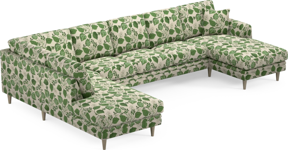 Eden - 3-sits soffa med divan vänster och schäslong höger - Flerfärgad