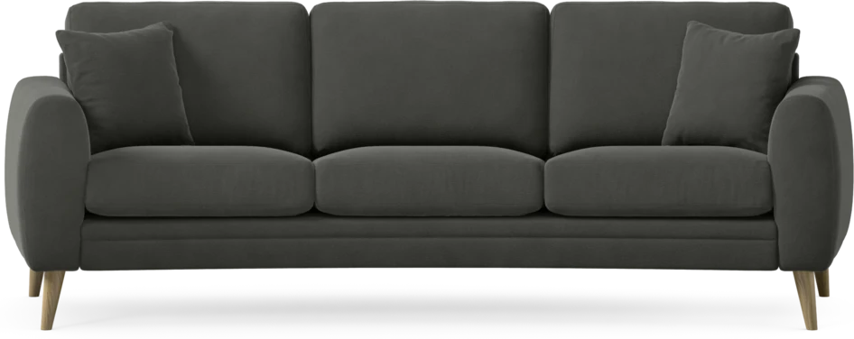 Eden - 3-sits soffa svängd - Grå