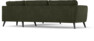 Bridge - Hörnsoffa, 3+3-sits - Grön