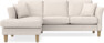 Eden - 2-sits soffa med schäslong - Beige